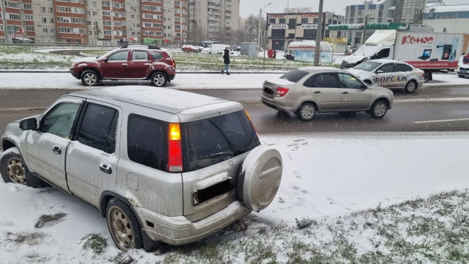 «Хонда» выглядит практически целой.