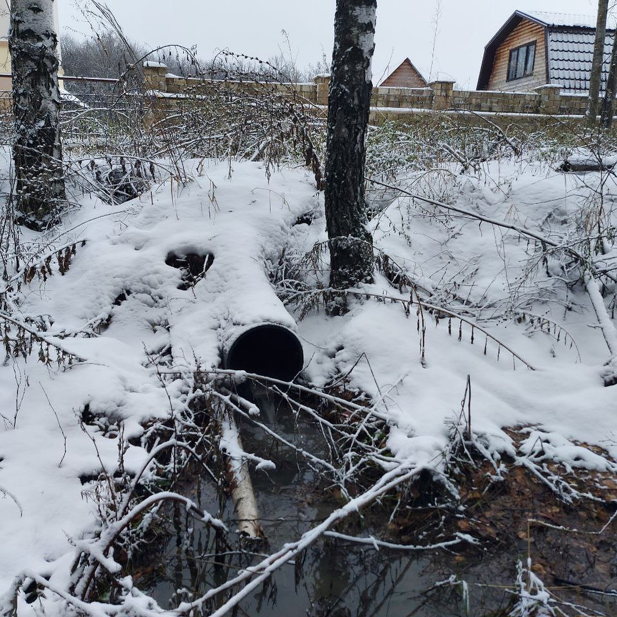 Жители ульяновского поселка «Городская усадьба» жалуются на канализационные  реки на улицах - KP.RU