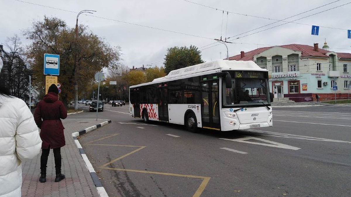 Маршрут автобуса 632 (Белгород - Валуйки) на карте Белгорода