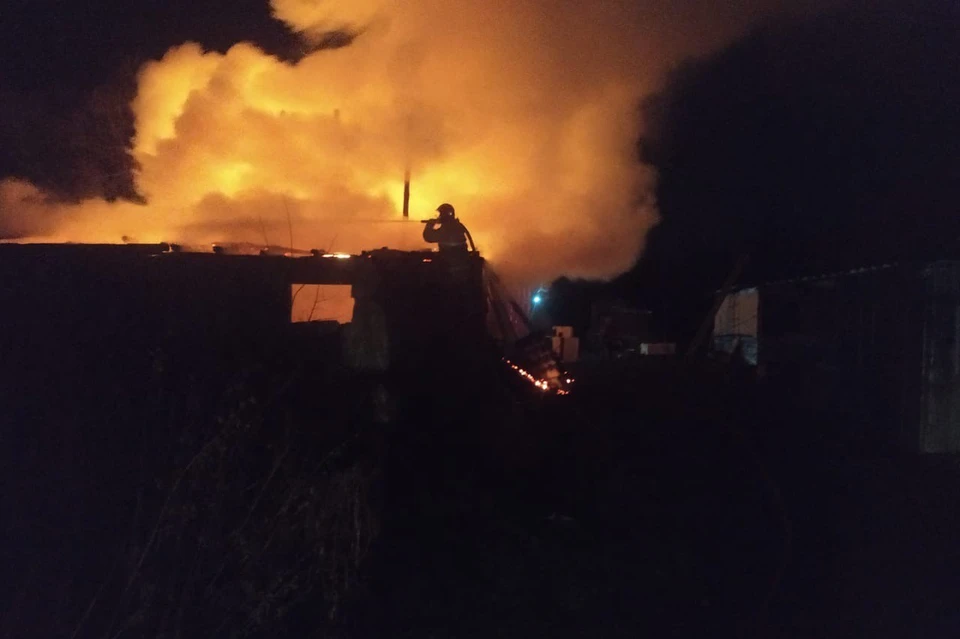 Пожар в селе Куликово