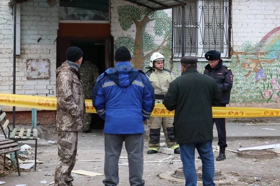 Дом, в котором произошел взрыв