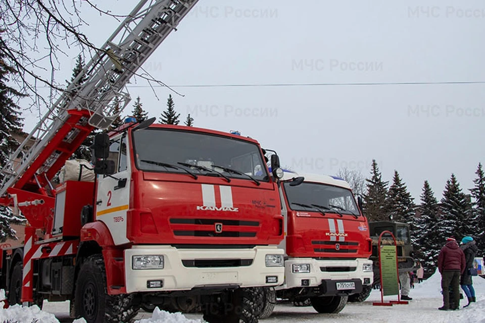 Из горящей квартиры спасли человека Фото: ГУ МЧС России по Тверской области
