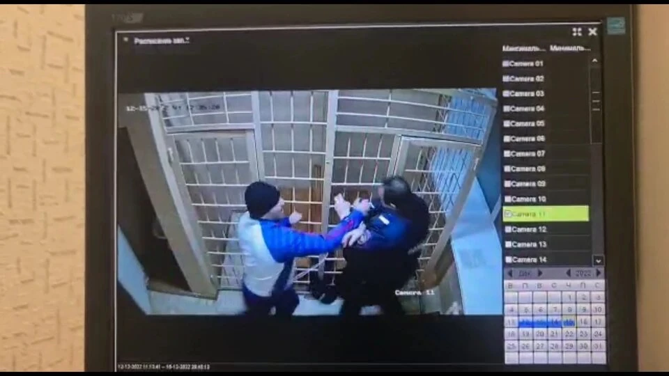 Момент нападения попал на камеру видеонаблюдения. Фото: СУ СКР по Челябинской области