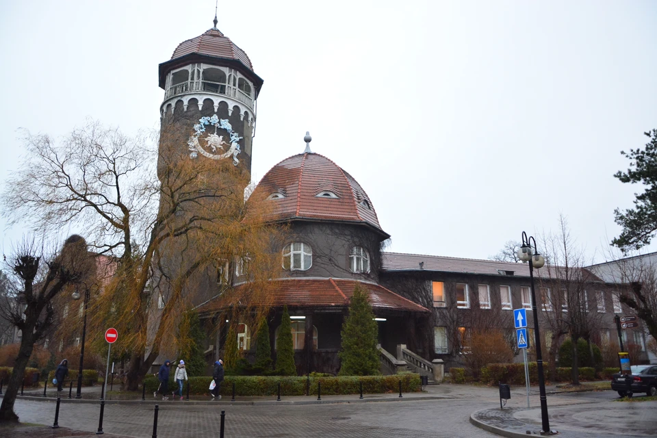 Водонапорная башня грязелечебницы в Светлогорске - один из символов курортного города.