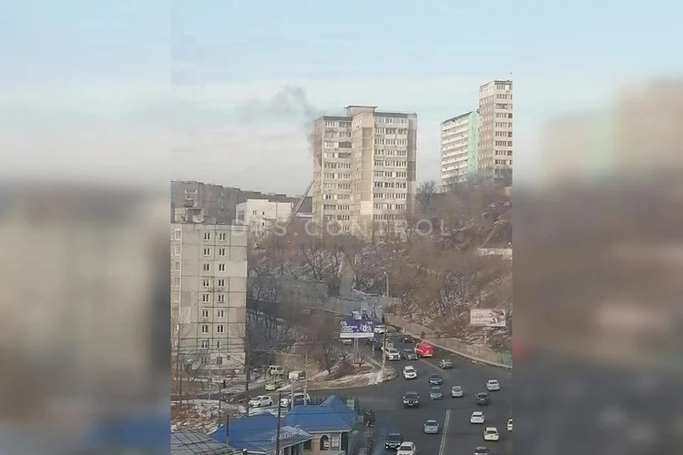 Пожар в многоэтажке. Фото: соцсети