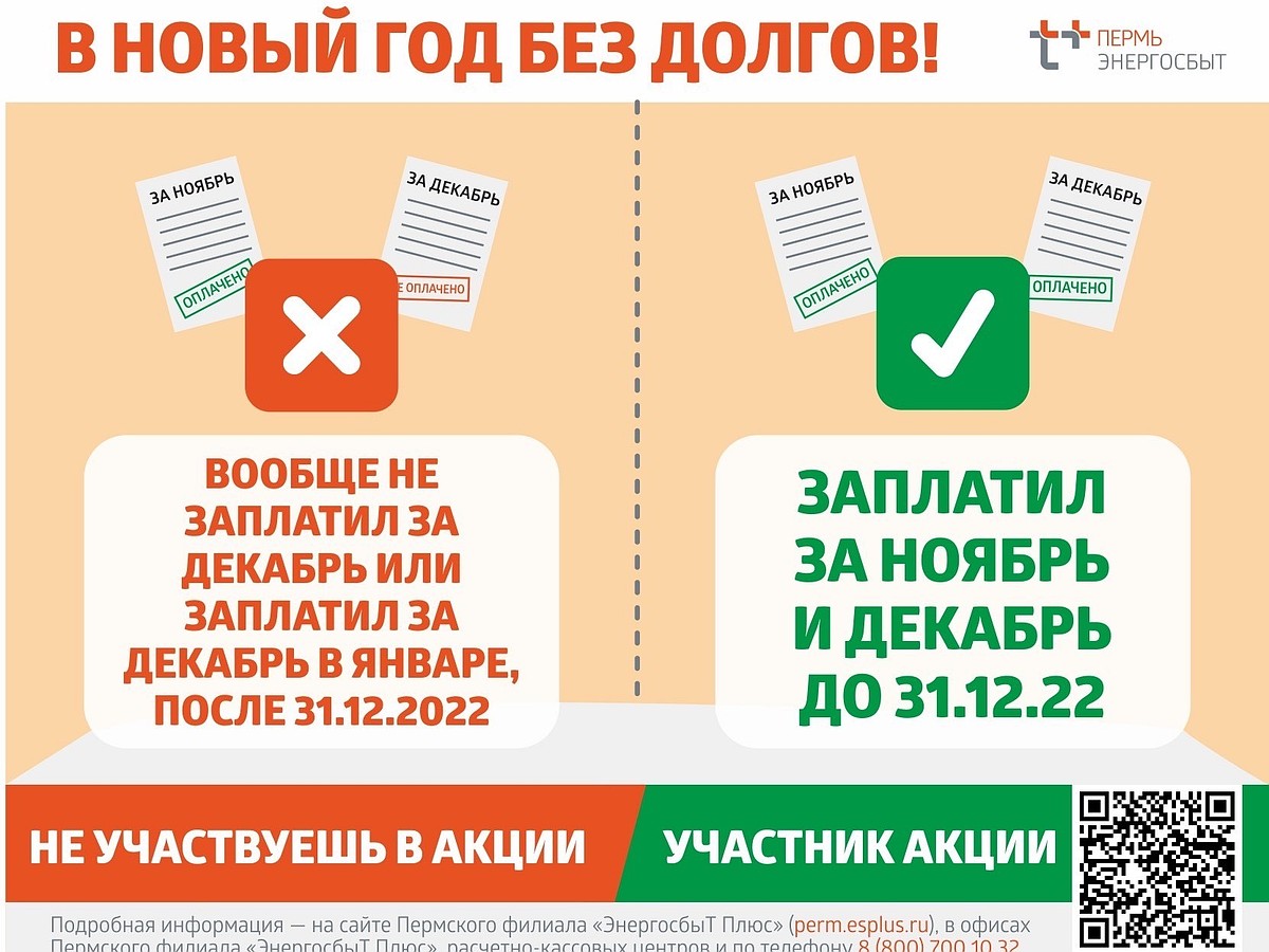 Жители Прикамья могут успеть принять участие в акции «В Новый год – без  долгов!» - KP.RU