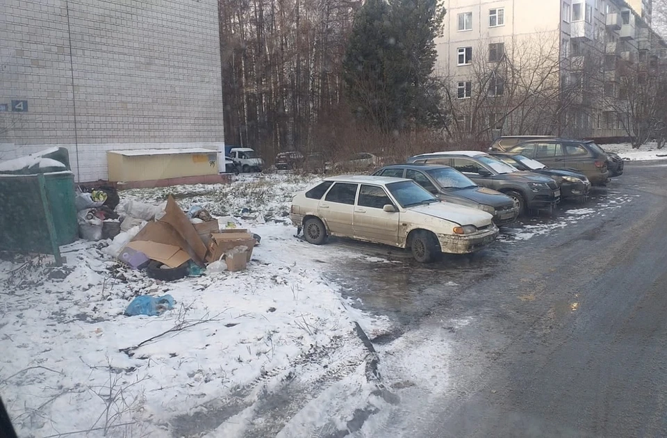 Жители организуют несанкционированные свалки у контейнерных площадок. Фото: Telegram-канал «Региональный оператор Томск и Томский район»