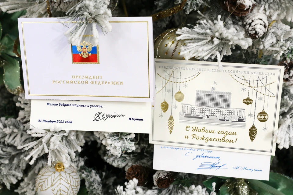 Владимир Путин поздравил липчан с наступающим Новым годом и Рождеством
