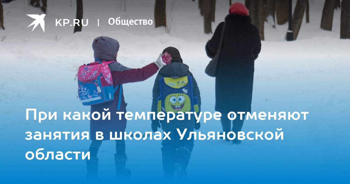 Отменят ли занятия в школе ульяновск