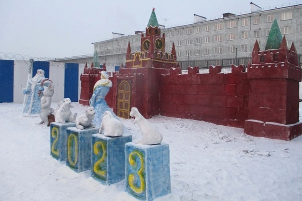 Этот год не радовал мастеров ни снегом, ни морозами Фото: ГУФСИН по Красноярскому краю