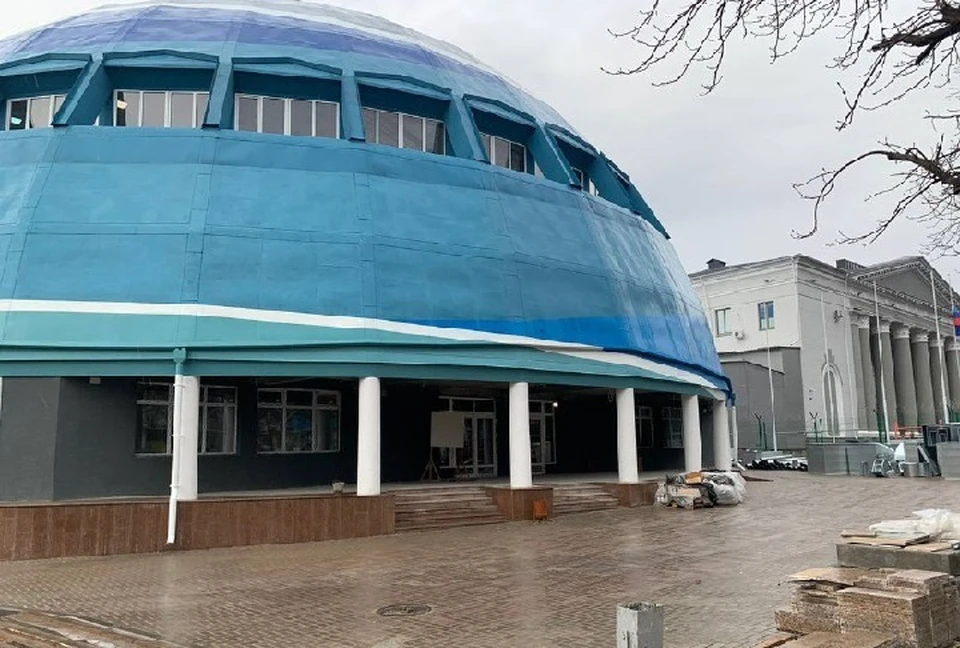 Спорткомплекс сдадут в эксплуатацию уже в конце февраля. Фото: Солнцев/ТГ