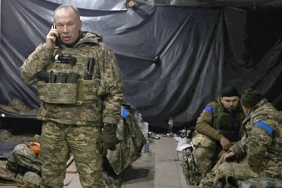 Бойцы ВСУ на позициях под Соледаром, ДНР.