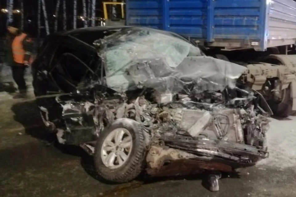 В результате ДТП на Южной окружной дороге погиб водитель легковушки. Фото: УМВД РФ по Рязанской области.