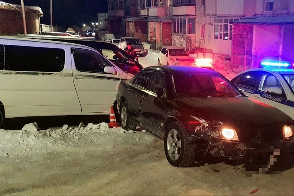 По пьяни протаранил семь машин: на Колыме полиция преследовала нетрезвого автомобилиста Фото: ГИБДД по Магаданской области