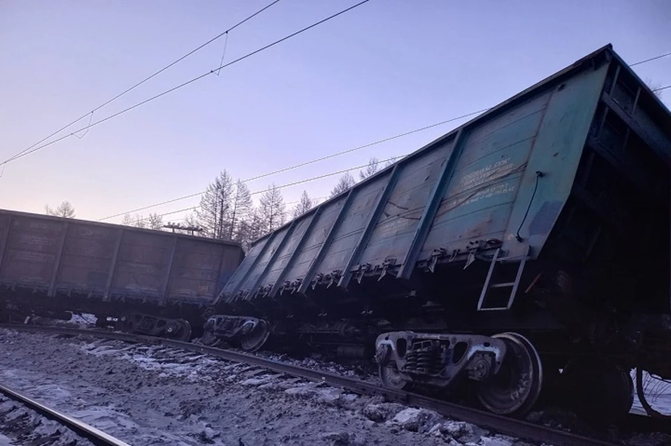 22 вагона сошли с путей на перегоне Джиктанда – Талдан Фото: предоставлено «КП» - Хабаровск»