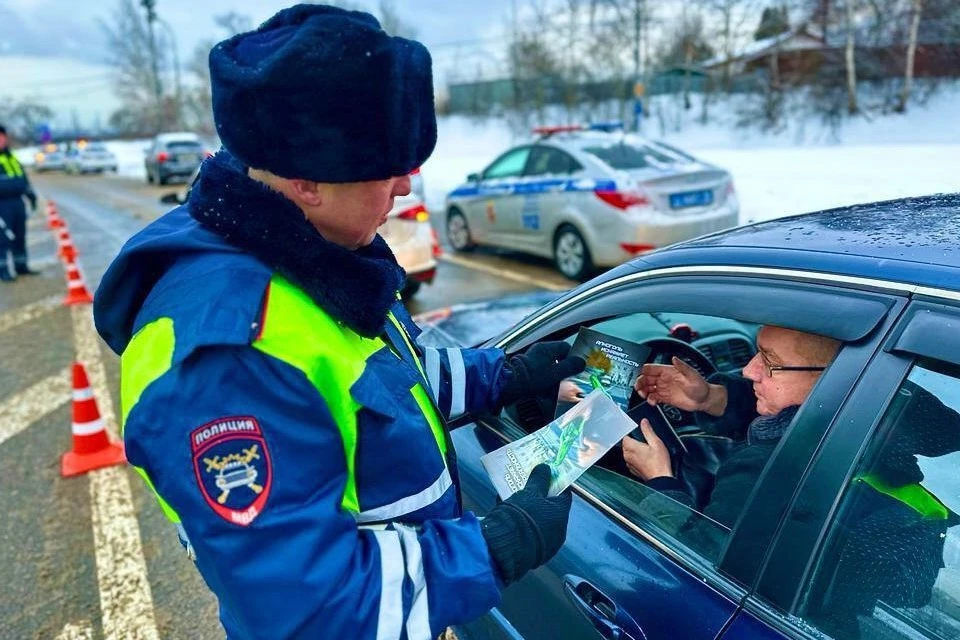 Массовые проверки водителей на трезвость пройдут в Подмосковье 20-22 января