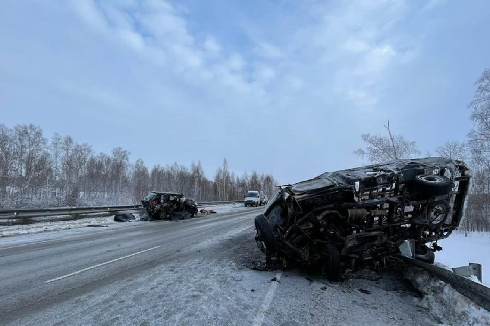 Авария со скорой под Новосибирском 24 января 2023. Фото: прокуратура НСО.