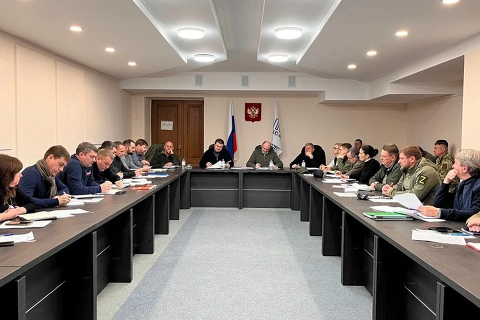 Заседание штаба по восстановлению Мариуполя. Фото: Телеграм председателя Правительства
