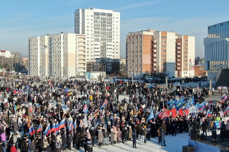 Около 6000 пензенцев приняли участие в митинге-концерте «Мы вместе!»