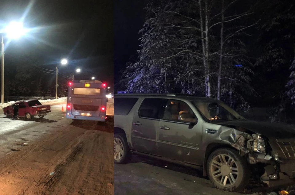 Произошло ДТП с участием ВАЗ 2107 и Кадиллака. Фото: УГИБДД по Тверской области