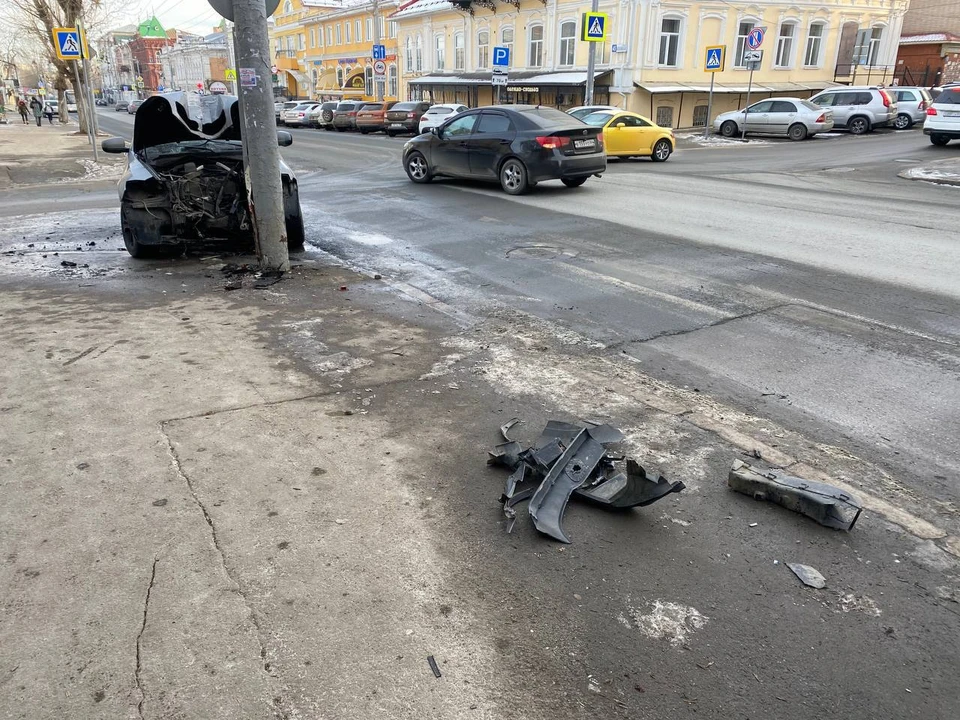 Вчерашнее ДТП на Московской