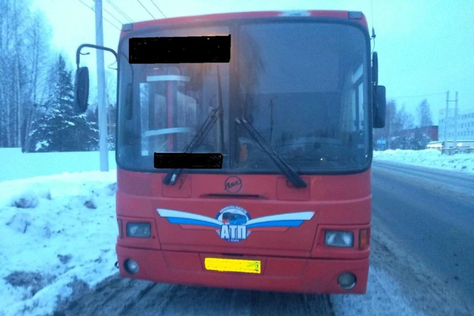 Женщина пострадала при падении в автобусе. Фото: ГИБДД Кировской области