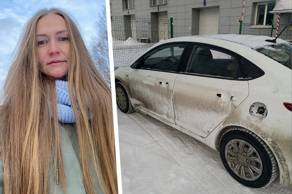 В ночь с 3 на 4 января у автомобиля Юлии оторвали ручки. Фото: социальная сеть «ВКонтакте» личная страница Юлии Киприяновой