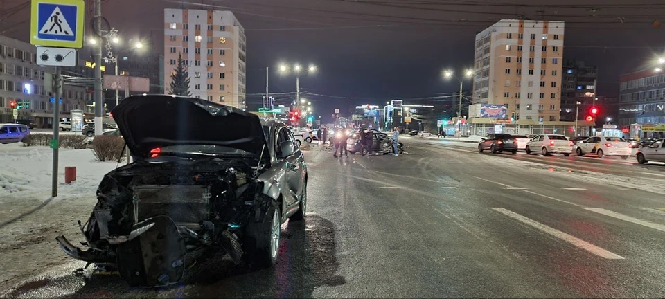 Место аварии на Капошвара. Фото: ГИБДД по Тверской области