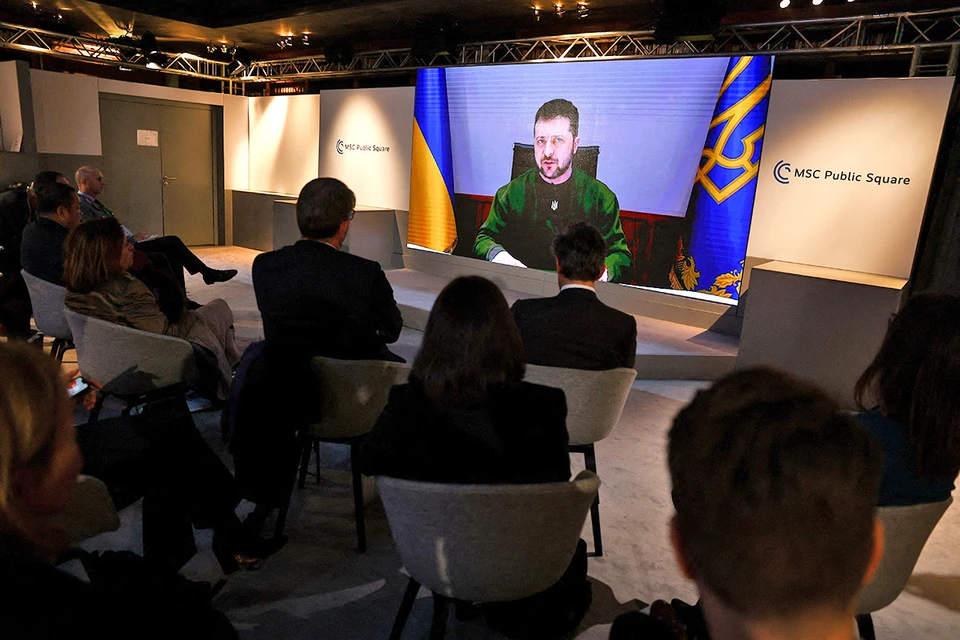 Мюнхенскую конференцию-2023 открыли видеообращением украинского президента.