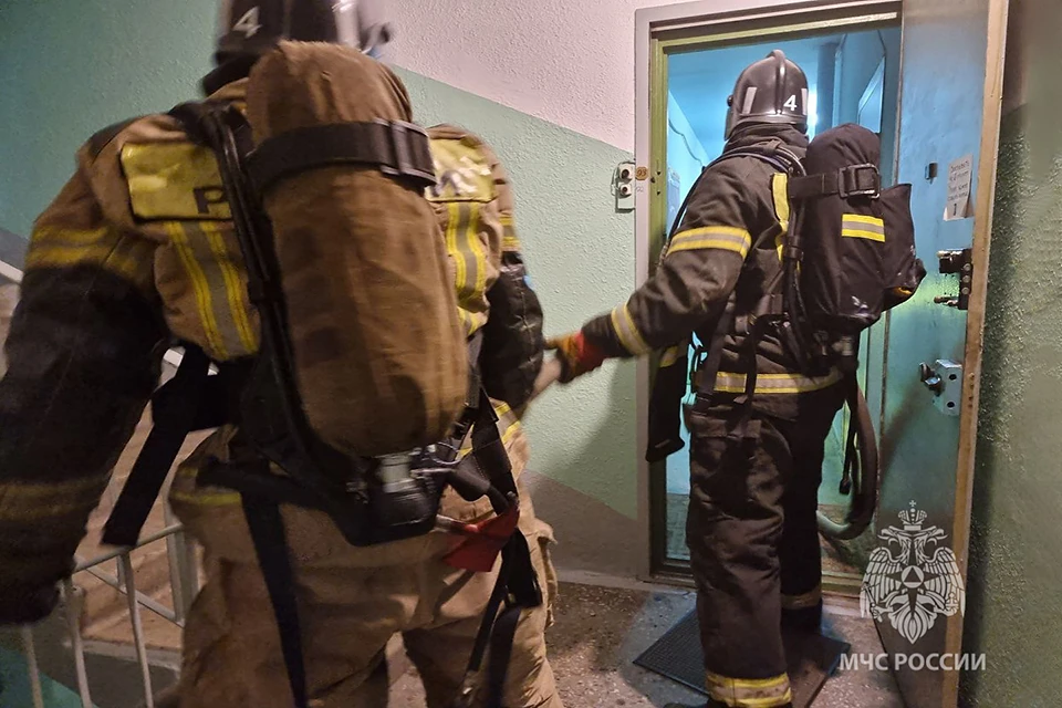 Причина пожара устанавливается. Фото: ГУ МЧС по Мурманской области