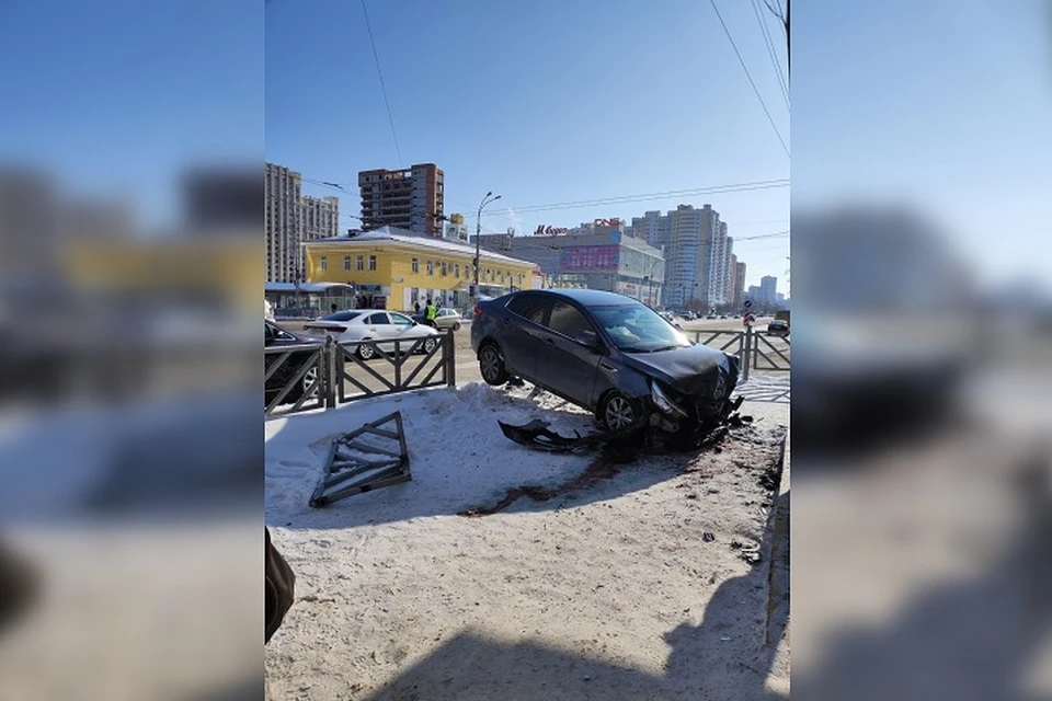 В ДТП пострадал водитель иномарки Фото: предоставлено очевидцами