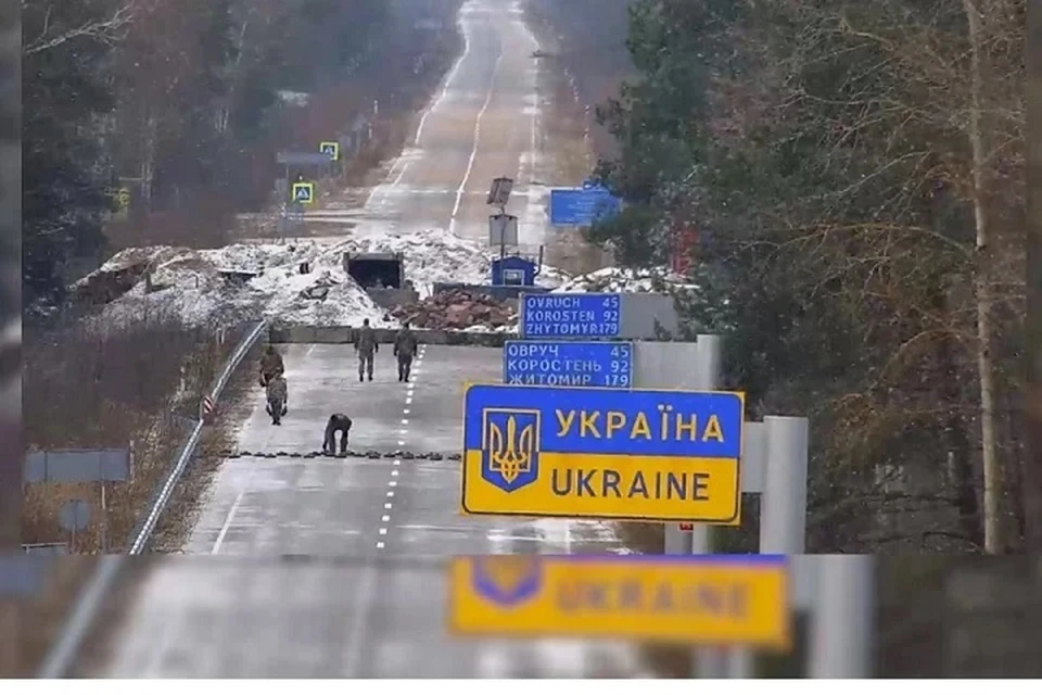 Украина увеличила заминированную полосу отчуждения на границе с Беларусью до 2 километров в ширину. Фото: стоп-кадр | видео ГПК