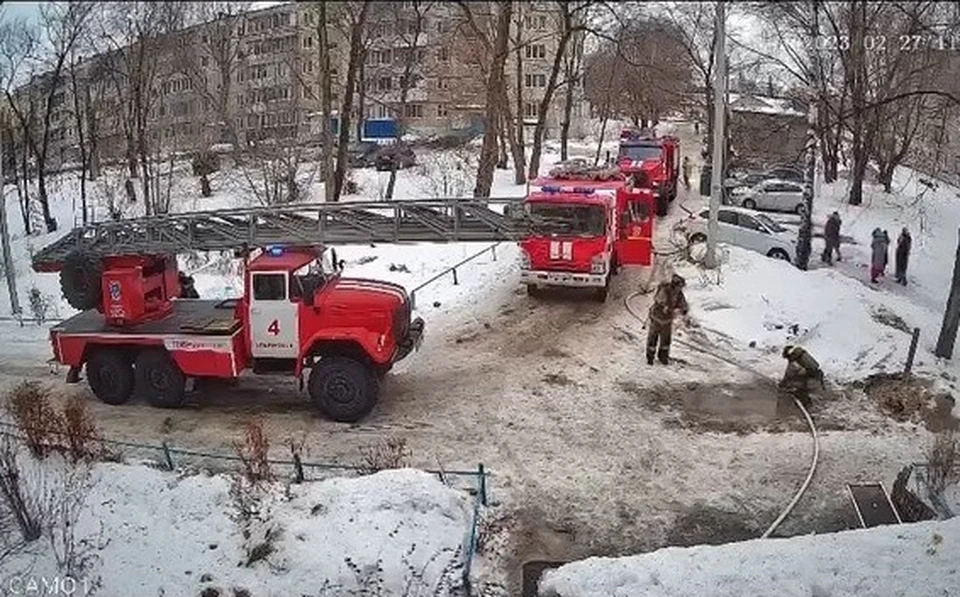 Пожарные за полчаса потушили возгорание. Фото: скриншот видео.