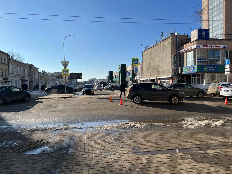 Авария произошла а улице Носовской