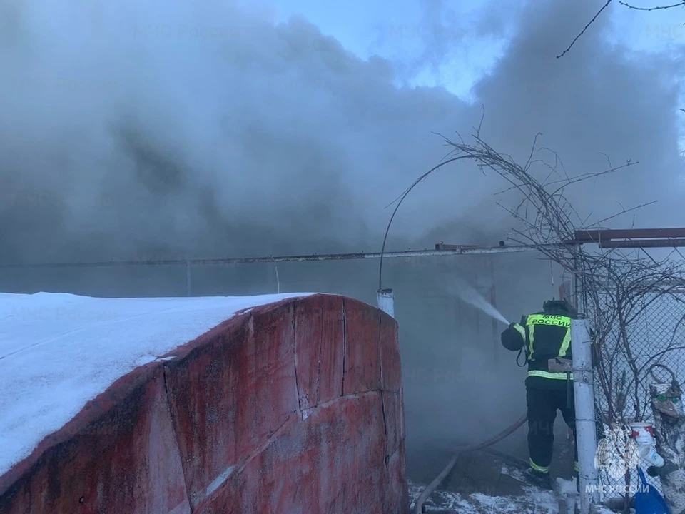 Во время пожара в городе Плавск Тульской области пострадала пожилая женщина