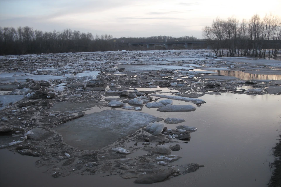 На некоторых реках в Оренбуржье начался ледоход