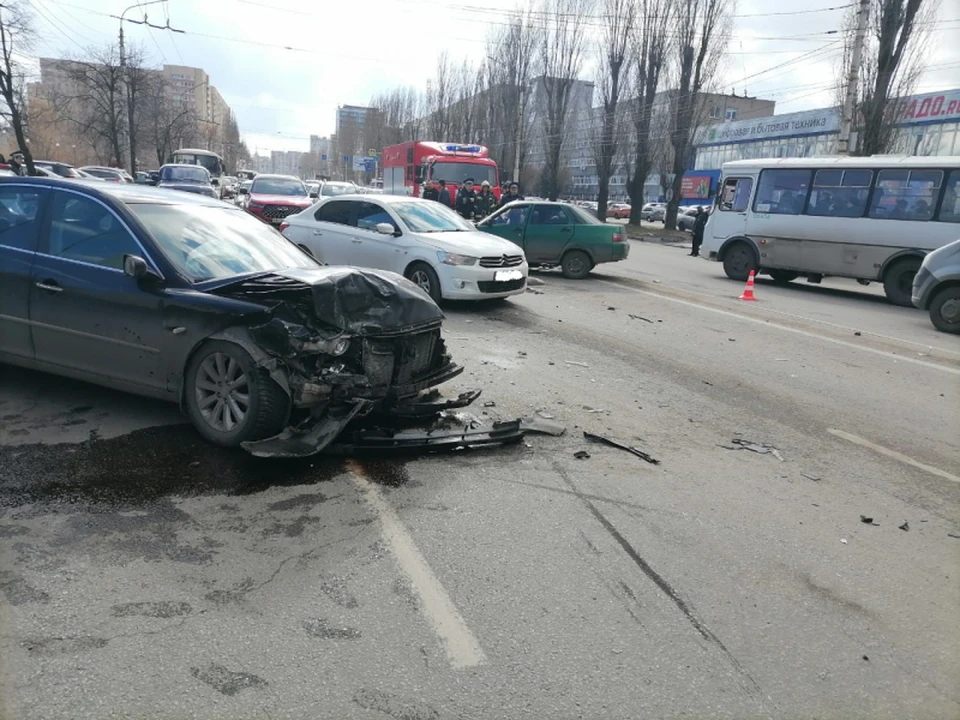 Дорога после аварии.