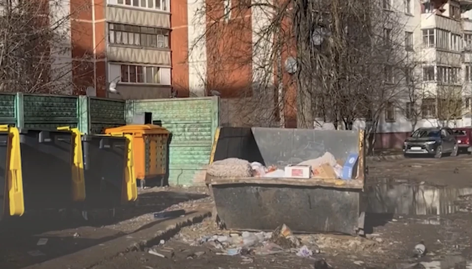 Василий Анохин возмутился свалкой возле смоленского МФЦ. Фото: страница врио губернатора Василия Анохина в соцсети.