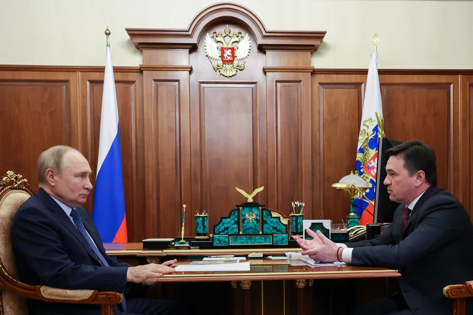 Андрей Воробьев приехал к Владимиру Путину в Кремль. Фото: Михаил Климентьев/ТАСС