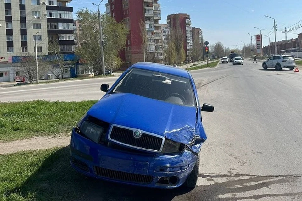 Авария произошла на пересечении Степной и Максима Горького. Фото: отдел пропаганды УГИБДД России по РО