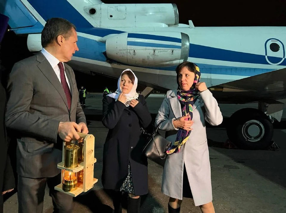 В прошлом году Благодатный огонь доставили главы приграничных сельских поселений Журавлевка и Середа.