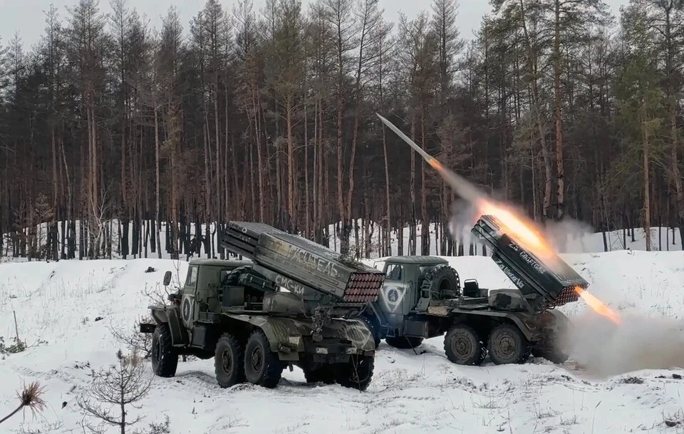 РСЗО «Торнадо» уничтожает позиции украинских военных на Донецком направлении Фото: Минобороны РФ/ТАСС