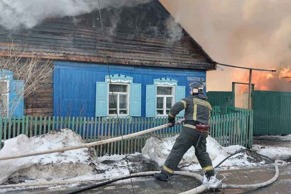 На пожаре никто не пострадал. Фото: ГУ МЧС по Новосибирской области.