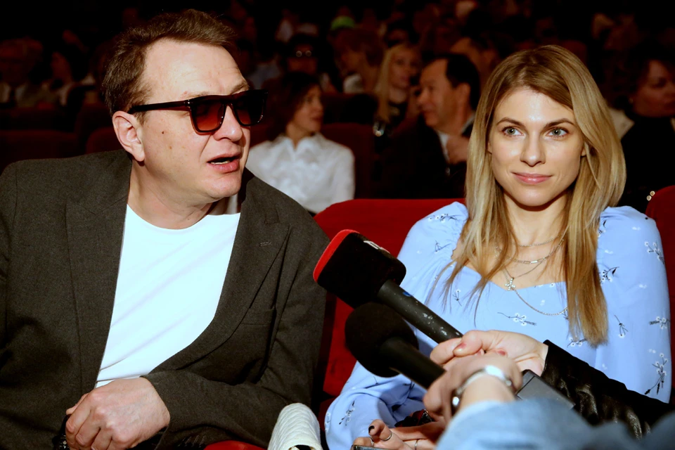 Марат Башаров и Анастасия Борисова на премьере фильма "Русский крест".