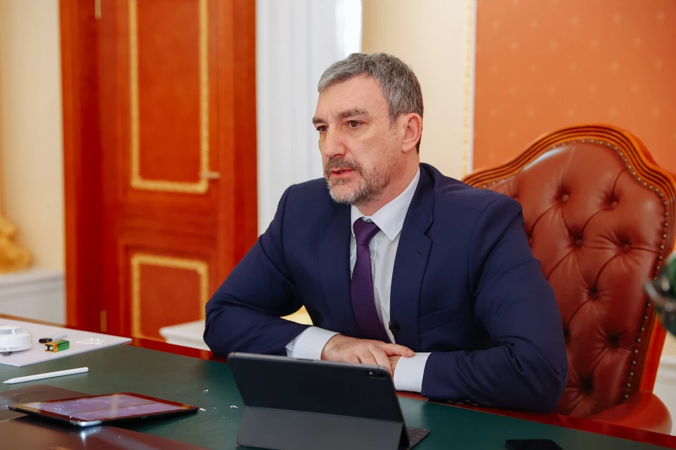 Губернатор Василий Орлов принял участие в первом заседании Совета по развитию местного самоуправления. Фото: пресс-служба правительства Амурской области.