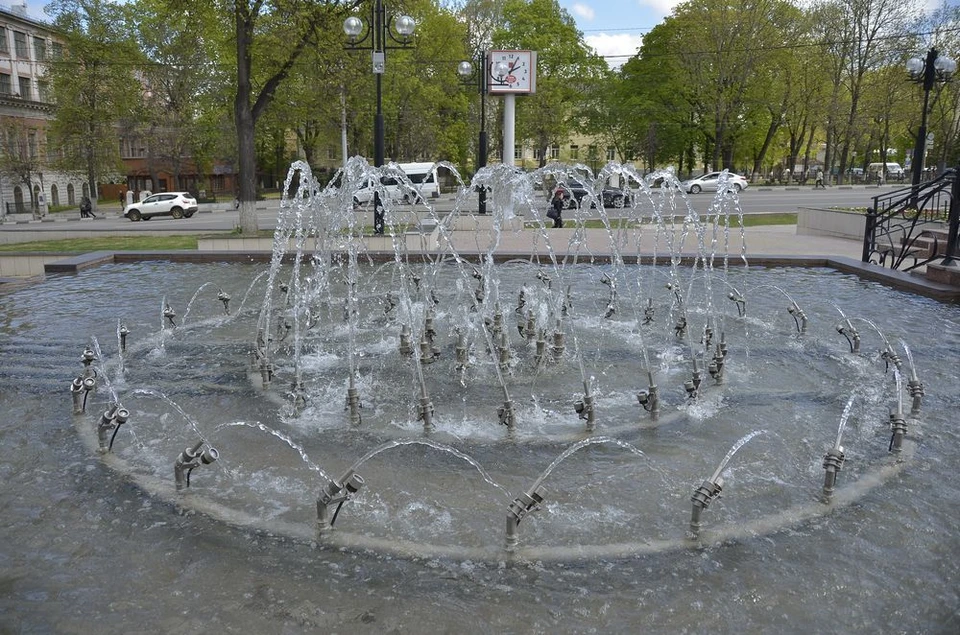 В Туле заработали уличные фонтаны
