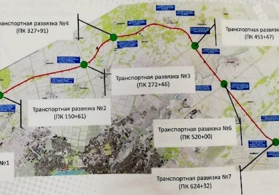 Карта северного обхода в омске