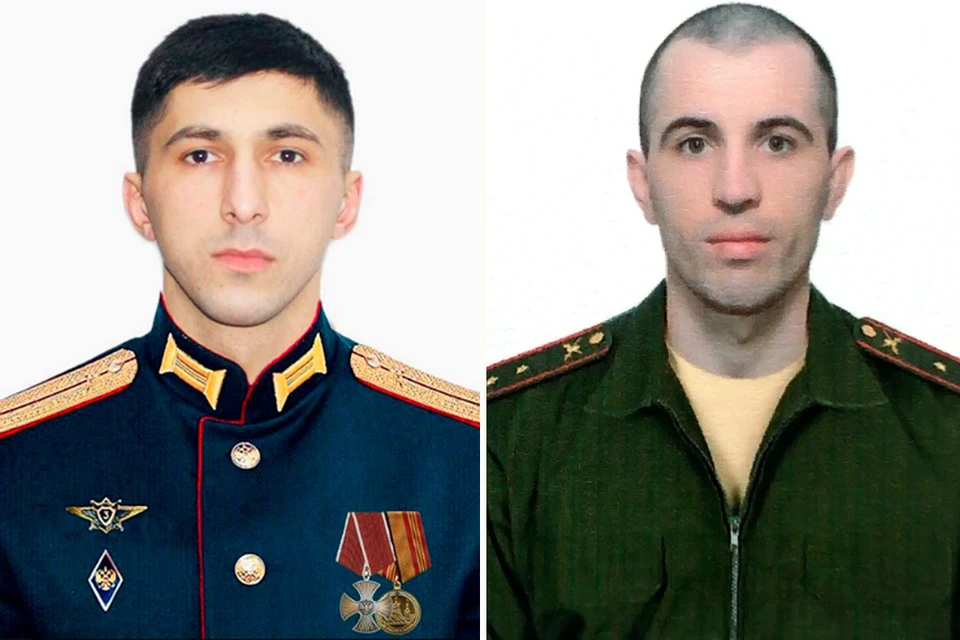 Лейтенант Рамазан Агамирзоев и прапорщик медицинской службы Фуад Джабраилов