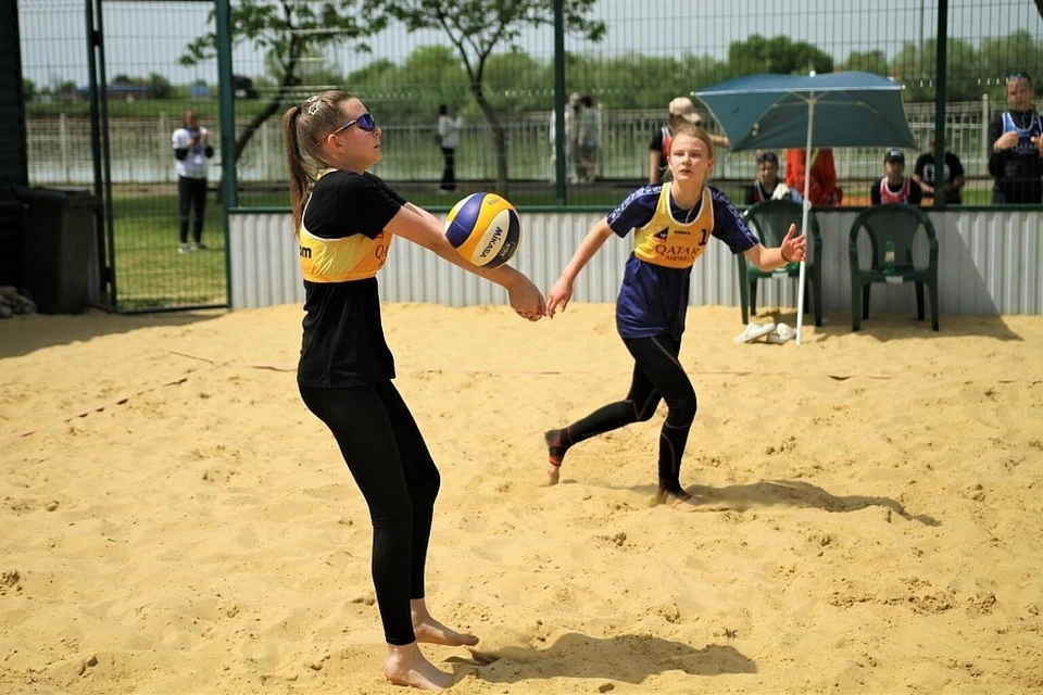 В Краснодаре прошли краевые соревнования по пляжному волейболу среди детских команд Фото: пресс-служба региональной администрации