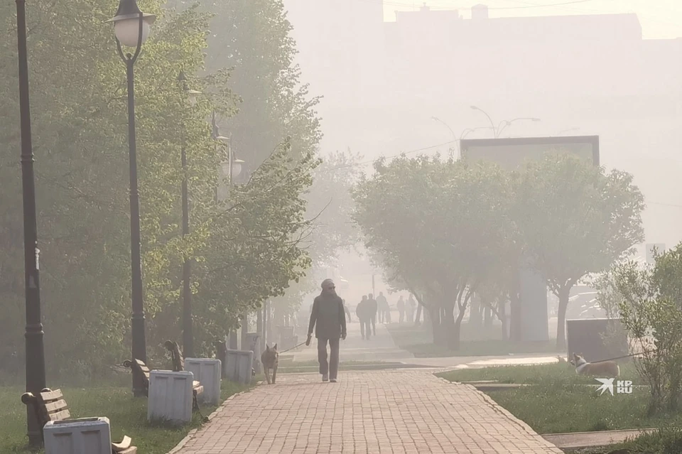 В Екатеринбурге, как и в предыдущие дни, в воздухе ощущается сильный запах гари
